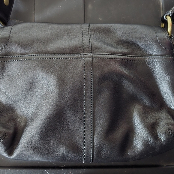 Coach Black Leather Small Shoulder Handbag Purse - Picture 4 of 6